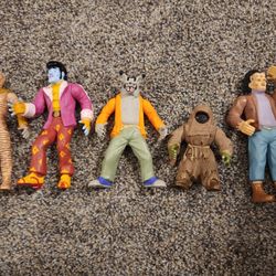 Beetleborgs Flabber & The Hillhurst House Monsters Action Figures Bandai 1997