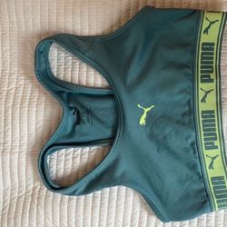 Teal Puma Sports Bra Size M