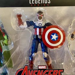 New Marvel Avengers- Marvel Vision, Sam Wilson Captain America, Kate Bishop Hawkeye 3- action figures 