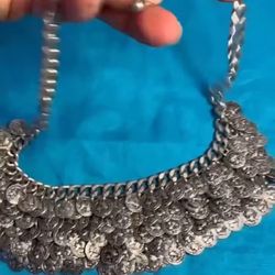 1908 French Republic Francaise Faux Coin Choker 