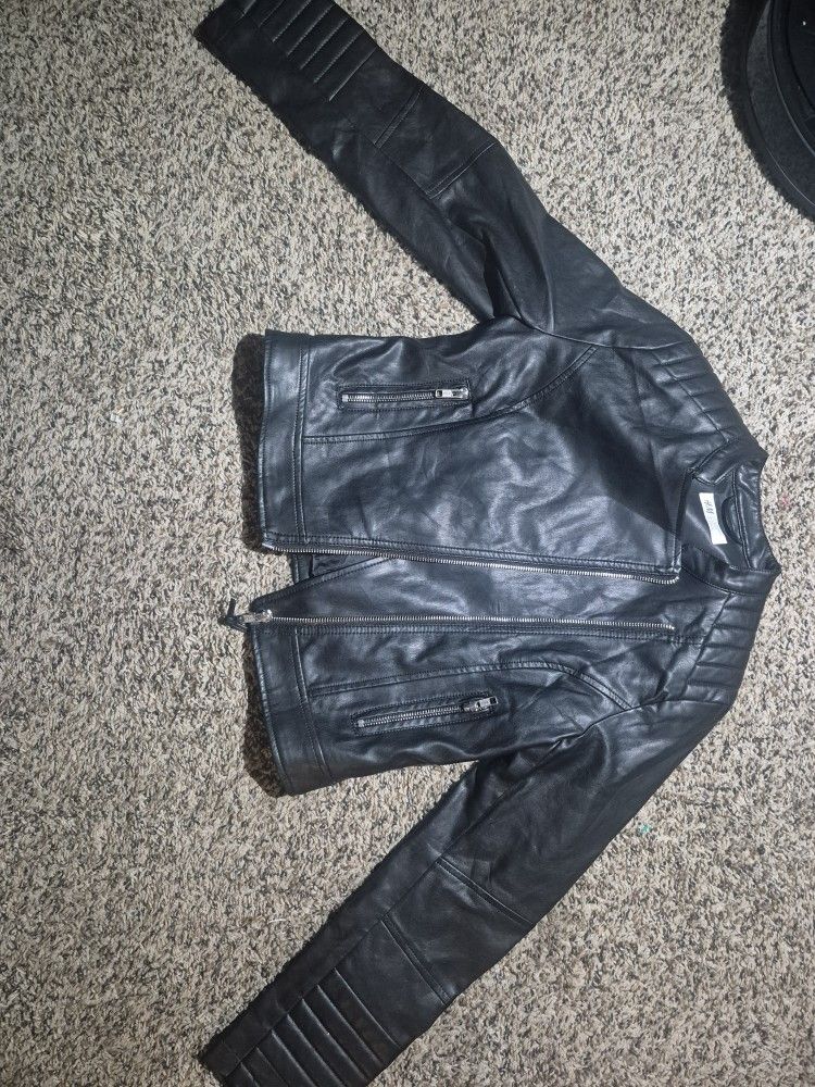 H&M Leather Jacket 11-12 Y