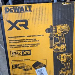 Dewalt Hammer Drill And Impact Driver Combo Kit 