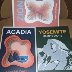 Hidden Storage National Park Faux Books Decorative Set