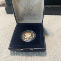 1999 Susan B Anthony proof dollar coin