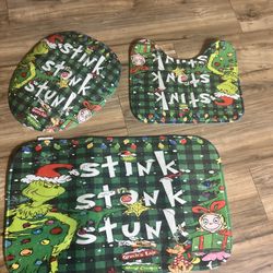 Grinch Bathroom Set