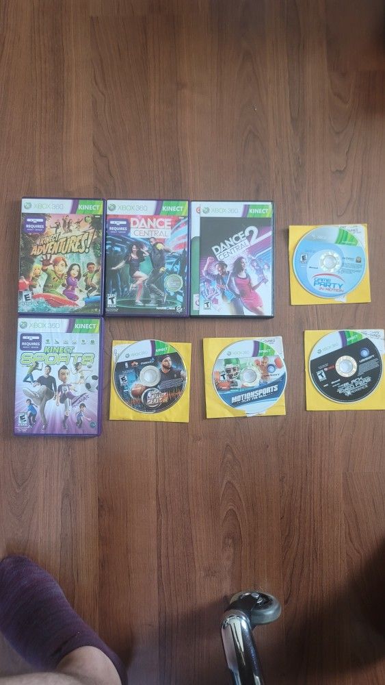 Xbox 360 Kinect Games Bundle Lot