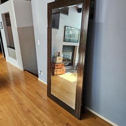 Extra Large Tigerwood Framed Mirror 