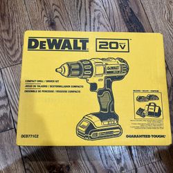 DeWalt 20V MAX 1/2 in. Brushed Cordless Compact Drill Kit (Battery & Charger)