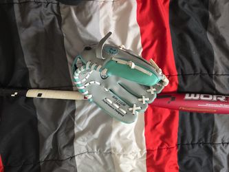 Baseball /softball Bat And Glove