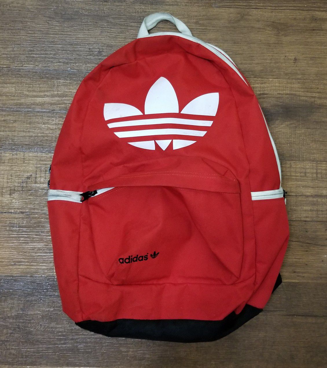Adidas Trefoil Big Logo Backpack Red Black