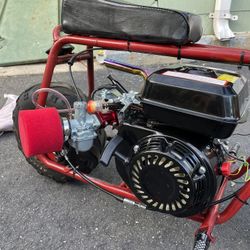 mini bike with predator 212 performance carb and performance exhaust 
