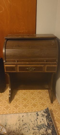 Brown Antique Secretary Desk.