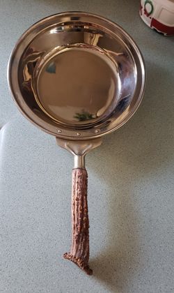 Antique Deer Anklered Frying Pan