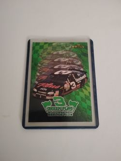 Like Mint 1998 Dale Earnhardt #3 Goodwrench Green Flag Card #GF4/18