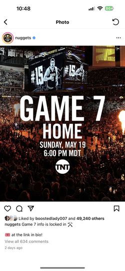 Denver nuggets Game 7 