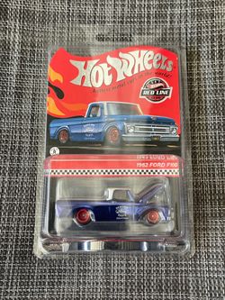 Hot Wheels RLC 1962 Ford F100 Red Line Club #10386/30000