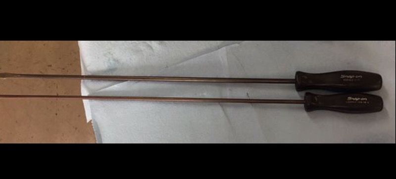 SNAP ON EXTRA LONG 22” SCREWDRIVER SET SDDP422 phillips SDD422 flat