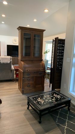 Vintage Secretary Hutch 