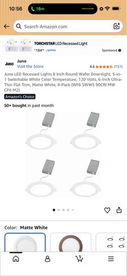 Electric lights. Slim led downlight kit