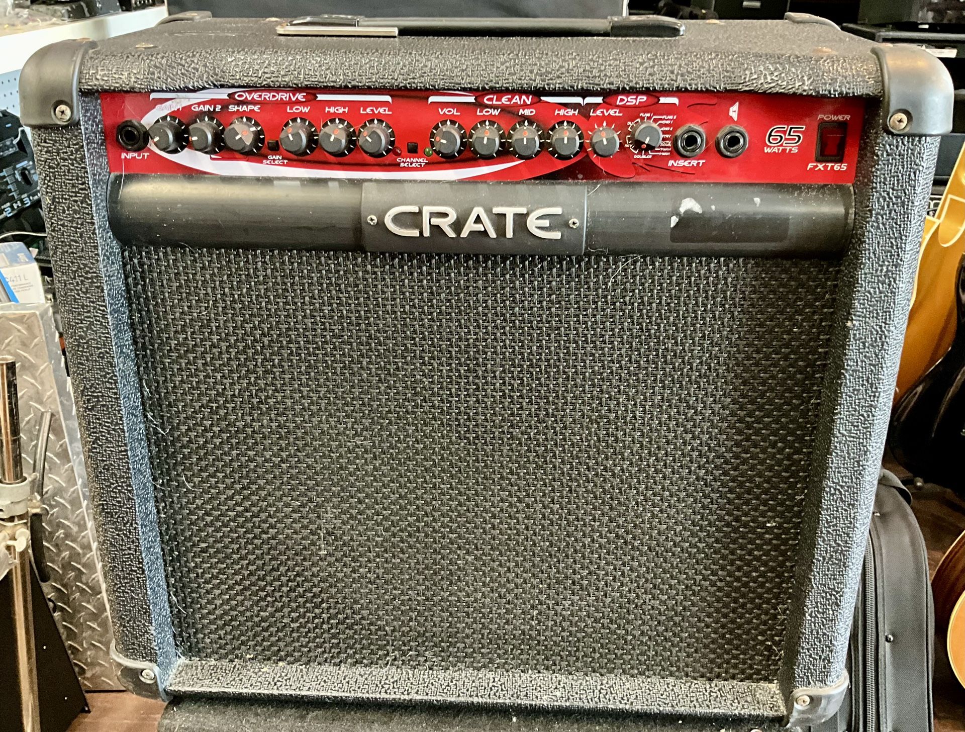 Crate FXT65 2-Channel 65-Watt 1x12" Solid State Guitar Combo w/ Footswitch