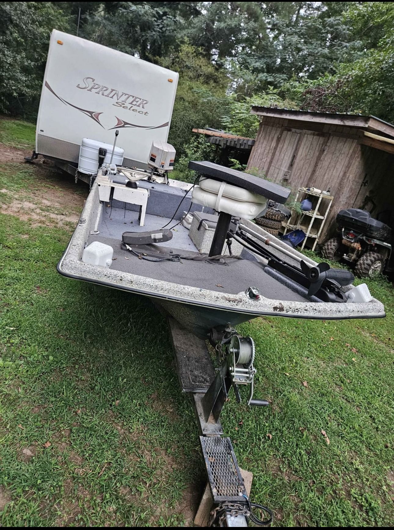 Bass Boat With A 45hp Motor
