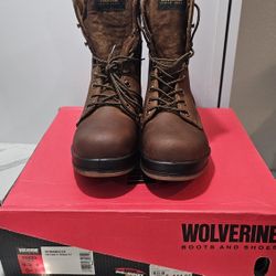 Wolverine Steel Toe Work Boots Size 9.5 