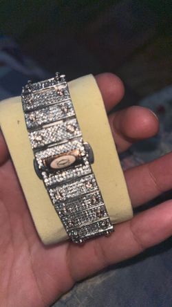 2 tone Arabic Face Mossinite Cartier