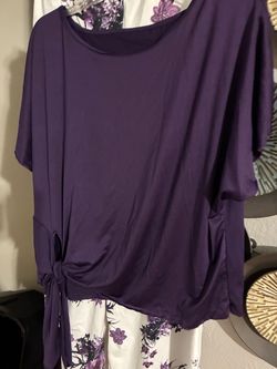 Pretty purple pant set (Sz xl) New $20