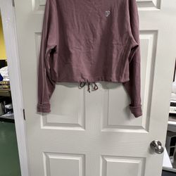 Victoria Secret’s Pink Dusty Rose Drawstring Sweatshirt - Size Small - EUC