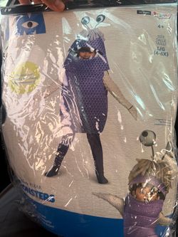 Monsters Inc Boo Halloween Costume Size L/G 4-6X