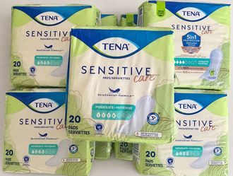 TENA Sensitive Care Moderate Pads 9 Packs 180 Count