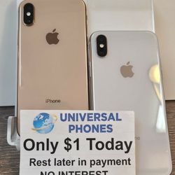 Apple IPhone XS Max 64gb  UNLOCKED . NO CREDIT CHECK $1 DOWN PAYMENT OPTION  3 Months Warranty * 30 Days Return *