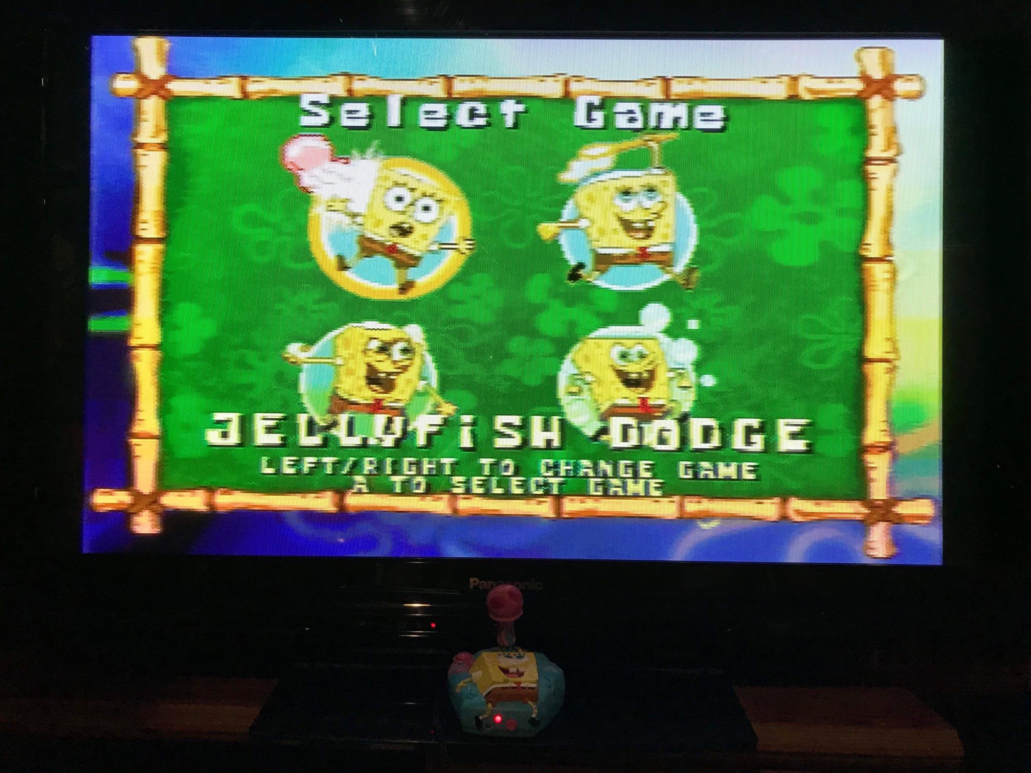 spongbob jakks Pacific plug play TV Games, 4 in 1 tested