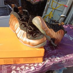 Nike Air Foamposite One "Copper" sneakers. 