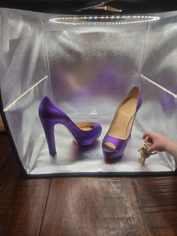 Christian Louboutin Size 7.5 Purple Heels 