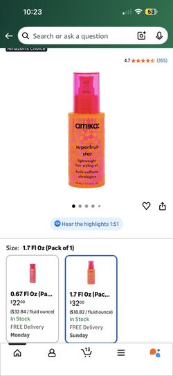 Amika Superfruit Star Oil 
