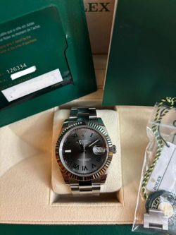 Rolex Datejust 41 126334 Wimbledon Fluted Oyster NEW 2024 COMPLETE FULL SET