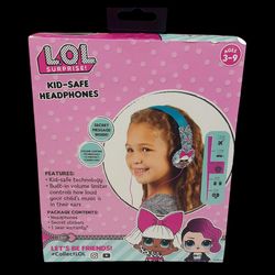 Kids LOL Surprise HP2-03136 Kid Safe Headphones  Great Gift. Birthday