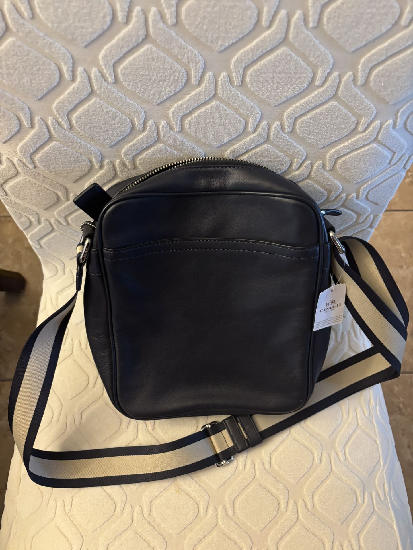 Coach Black Leather Messenger Bag