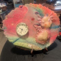 Baby Dragon Wall Art Clock 