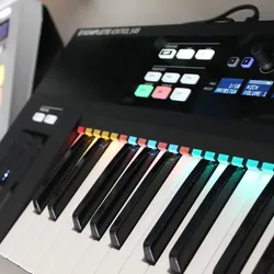 Native Instruments Komplete Kontrol S49 Midi Keyboard With Stand for Maschine Music Production & Beat Making