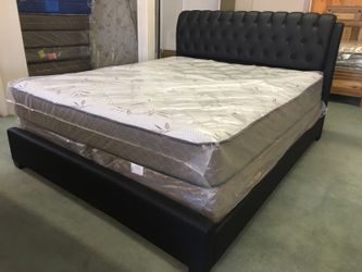 Brand new caking bed frame with mattress all be delivery available