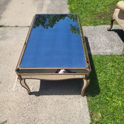 Antique Glass Table 