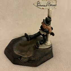 Vintage Cast Iron Bourbon Street Ashtray 