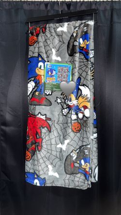 Sonic Halloween throw blanket
