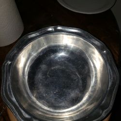 Vintage Wilton 10 1/4" Pewter Bowl