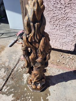 Large Decorative Carved Figure Statue