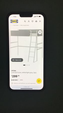 Loft bed frame