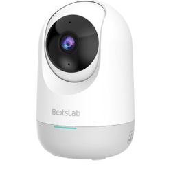 New-Botslab C212 2K 2E Indoor Security Camera with Face Recognition, HD Night Vision, Smart Tracking, Two-Way Audio, 2.4GHz WiFi and LAN