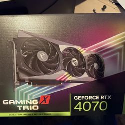 MSI RTX 4070 Gaming trio 